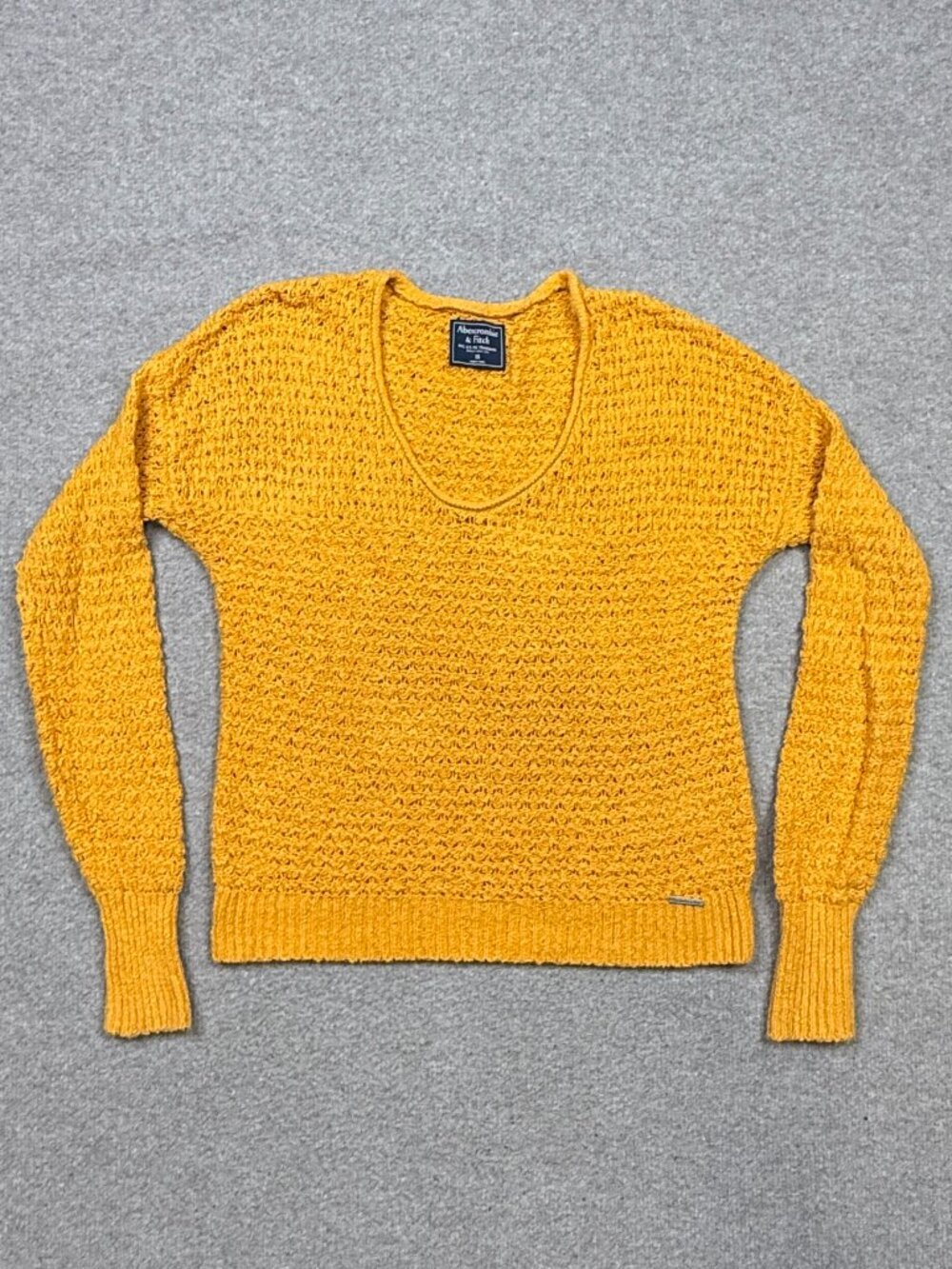Abercrombie Sweater Women's Size XS Yellow Pullover Y2K Babydoll